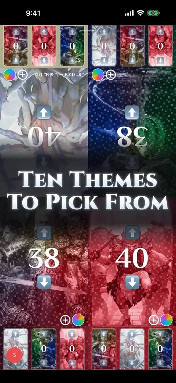 Deck Familiar tracker in an alternate color theme